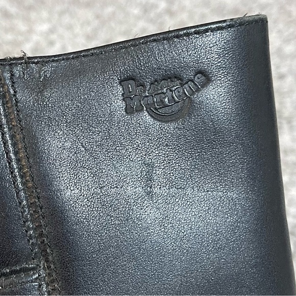 Y2K Dr Marten Calf High Platform Heel Round Toe Airwair Boots - Picture 4 of 12